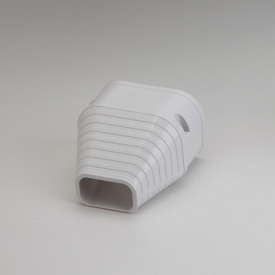 Slimduct 86107, SEN100W 100mm 3.75 in End Fitting, White