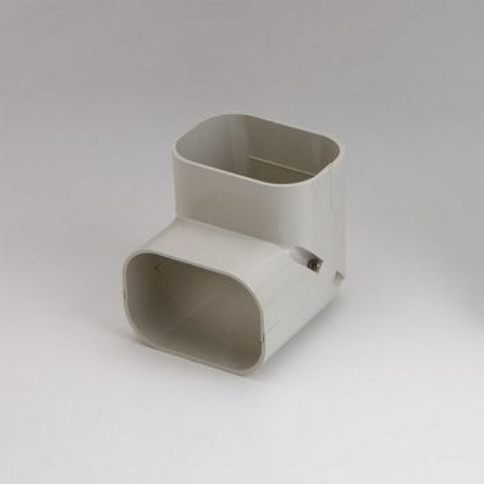 Slimduct 86122, SC100I 100mm 3.75 in Vertical 90° Elbow, Ivory