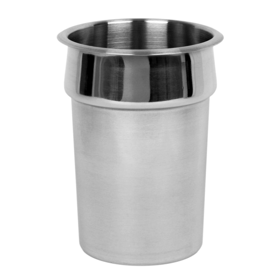 7 qt, 9-1/2" Diameter x 8-1/4" Height, Inset Pan, Stainless Steel