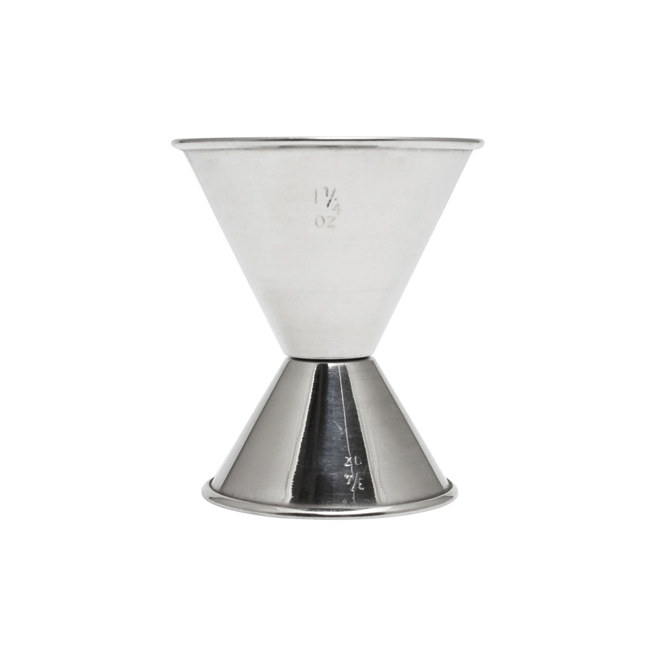 3/4 & 1-1/2 oz Dual ends Jigger, Stainless Steel