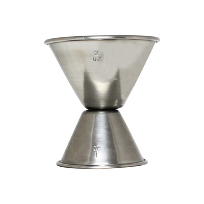 Thunder Group SLJG003 1 Oz and 2 Oz Jigger Rolled Edge Stainless Steel