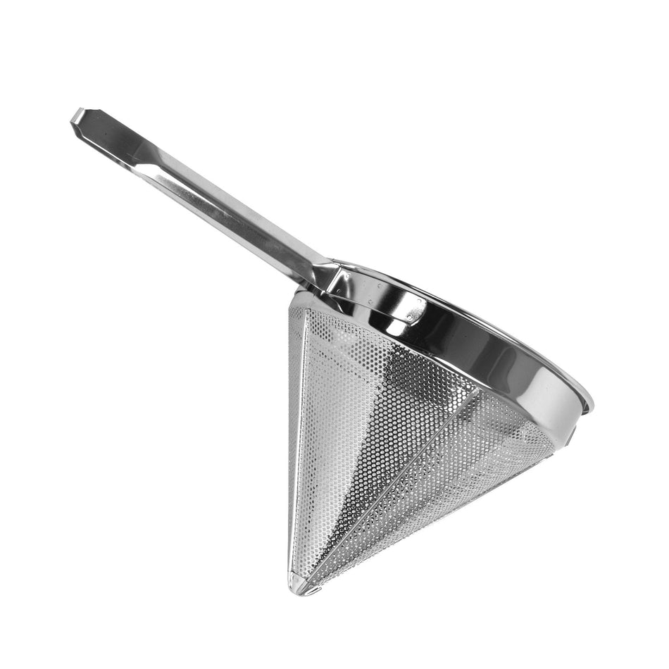 6 qt, 12" Diameter x 21-7/8" Length, Fine Mesh China Cap, Stainless Steel 18/8, 304 Material, Made In Taiwan