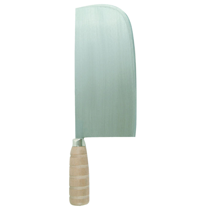 Thunder Group SLKF019 9 Inch Blade 4-1/2 Inch Round Head Knife Wood Handle Cast Iron