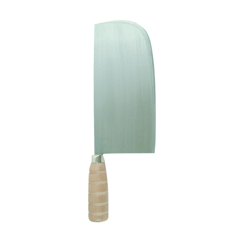 Thunder Group SLKF025 9 Inch Length 4-1/4 Inch Width Blade Round Head Knife Wood Handle Cast Iron