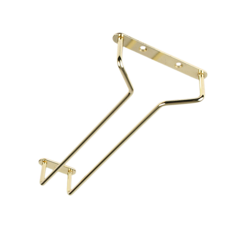 10" x 4-5/8" x 1-5/8" Wire Glass Hanger, Brass Plated