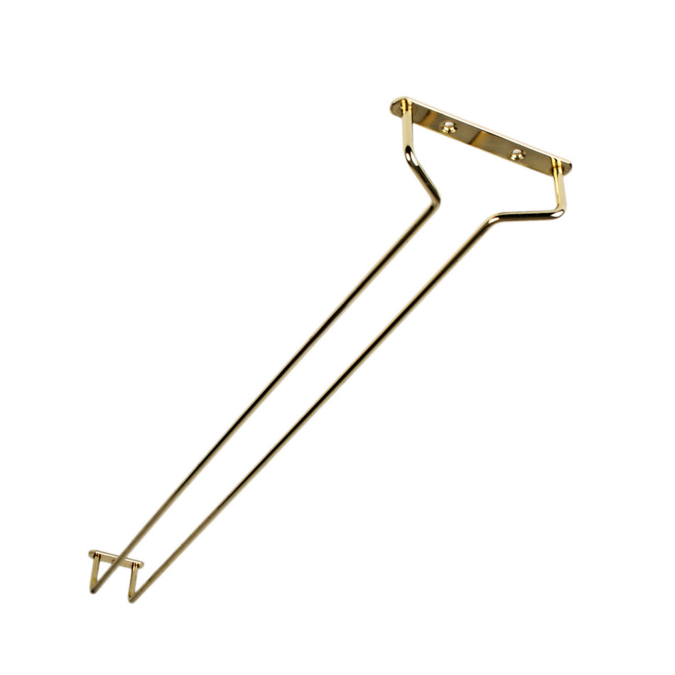 24" x 4-5/8" x 1-5/8" Wire Glass Hanger, Brass Plated