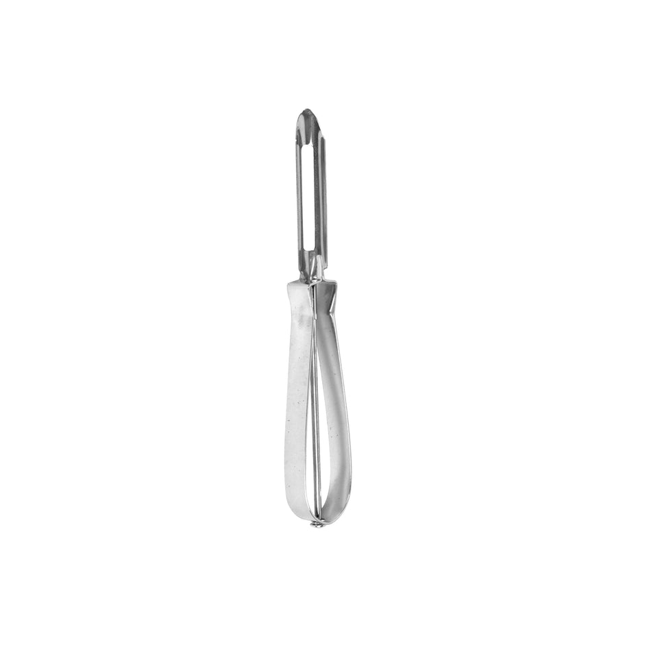 12 Pack 6" x 1" x 1/2", Vegetable Peeler, Iron Handle with Stainless Steel double edge floating Blade with a serrated Blade for coring or scraping, Made In Taiwan, Easy to Clean