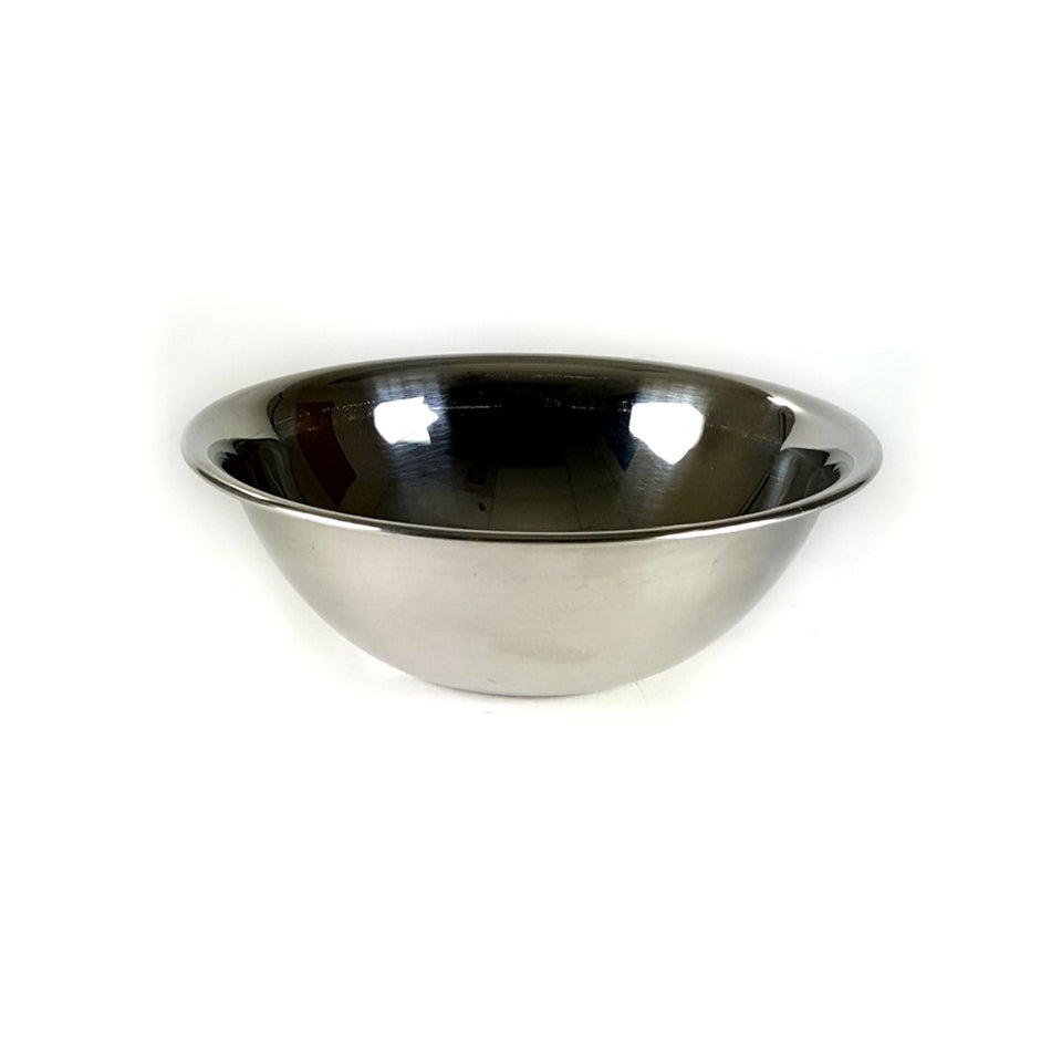 3/4 qt, 6-1/2" Diameter x 2-1/4" Height, Flat Base Mixing Bowl with curved lip, Stainless Steel, True 22 Gauge, 0.8mm Thickness, Heavy-Duty