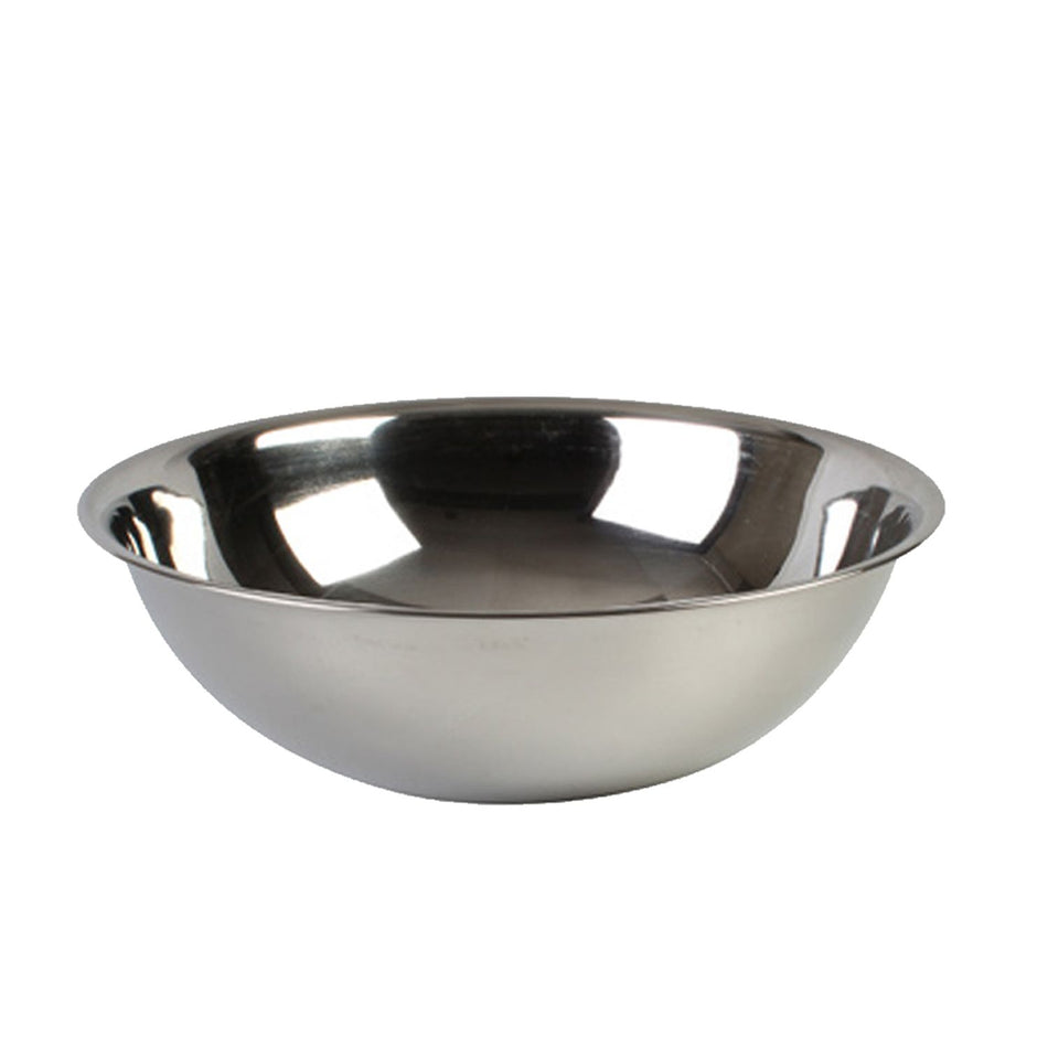 4 qt, 11" Diameter x 3-1/2" Height, Flat Base Mixing Bowl with curved lip, Stainless Steel, True 22 Gauge, 0.8mm Thickness, Heavy-Duty