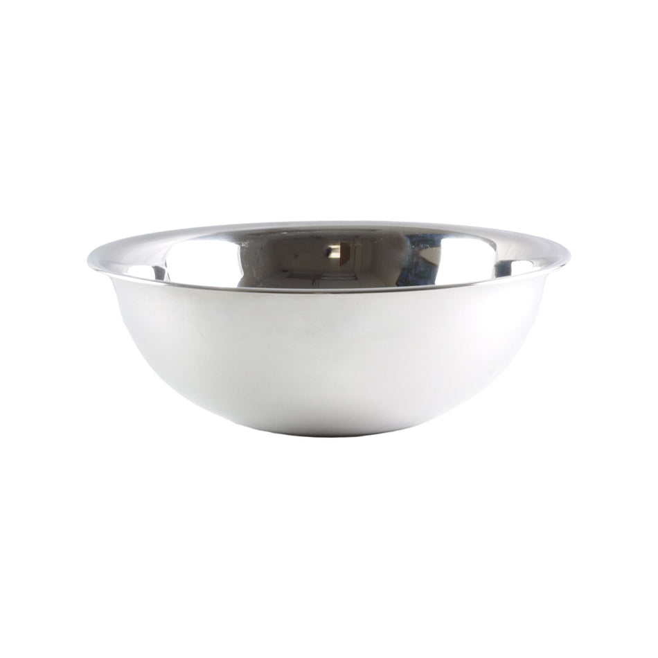 5 qt, 11-5/8" Diameter x 4" Height, Flat Base Mixing Bowl with curved lip, Stainless Steel, True 22 Gauge, 0.8mm Thickness, Heavy-Duty