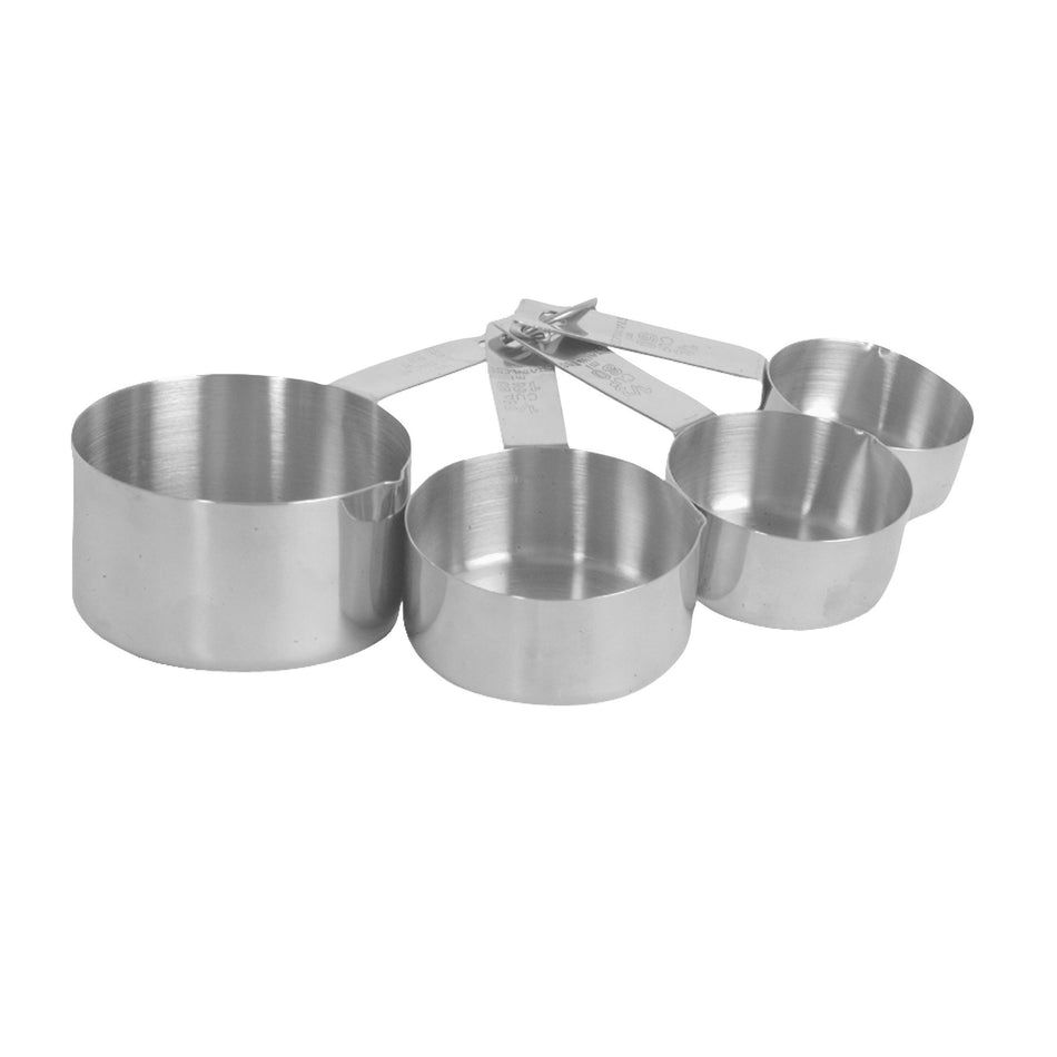 1/4, 1/3, 1/2, 1 Cup Measuring Cup Set, Stainless Steel