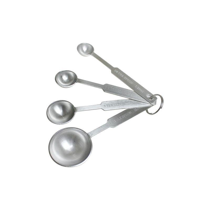 Thunder Group SLMC2416 Measuring Spoon Set 4 Sizes Stainless Steel with Precision