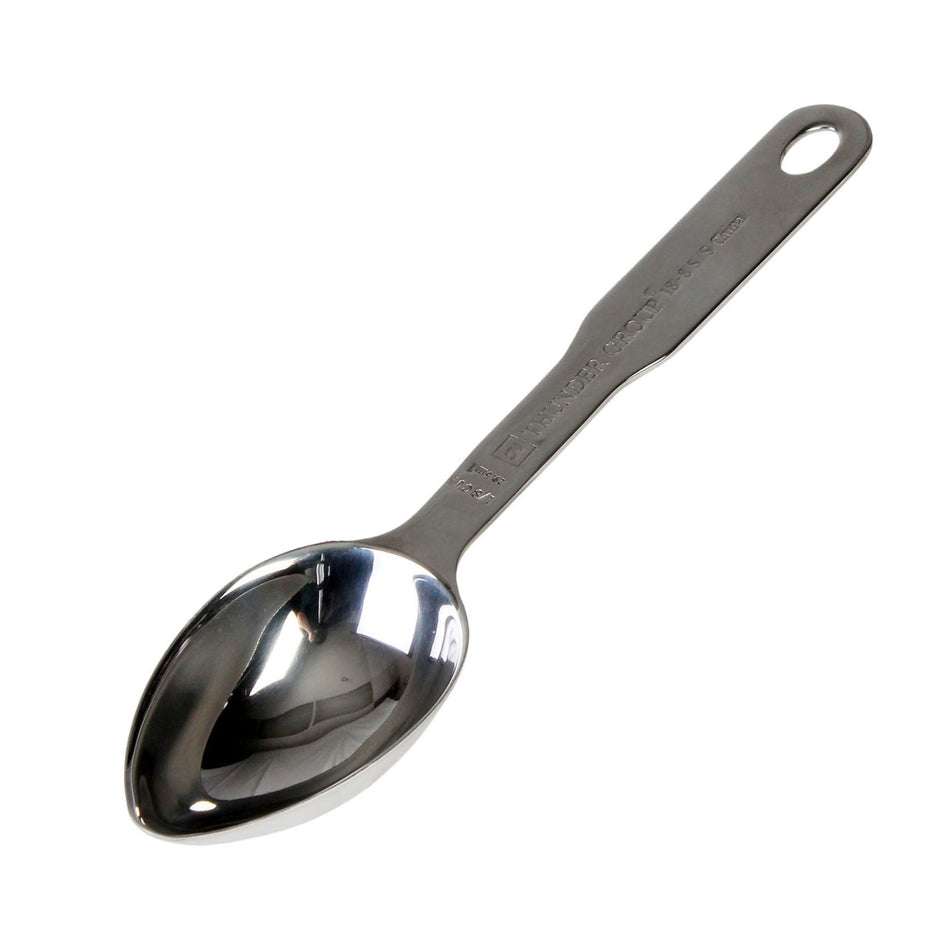 1/8 Cup, 8-3/4" Length, Heavy-Duty Oval Measuring Scoop, Stainless Steel