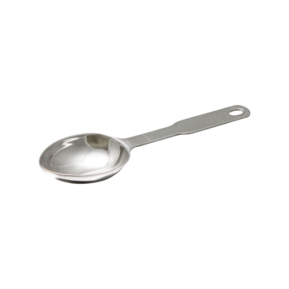 1/4 Cup, 8-3/4" Length, Heavy-Duty Oval Measuring Scoop, Stainless Steel
