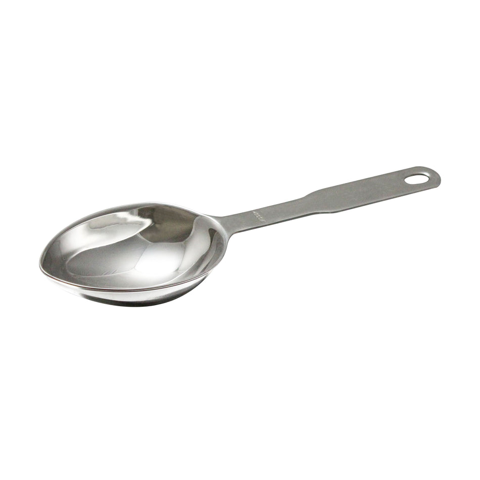 1/3 Cup, 8-3/4" Length, Heavy-Duty Oval Measuring Scoop, Stainless Steel