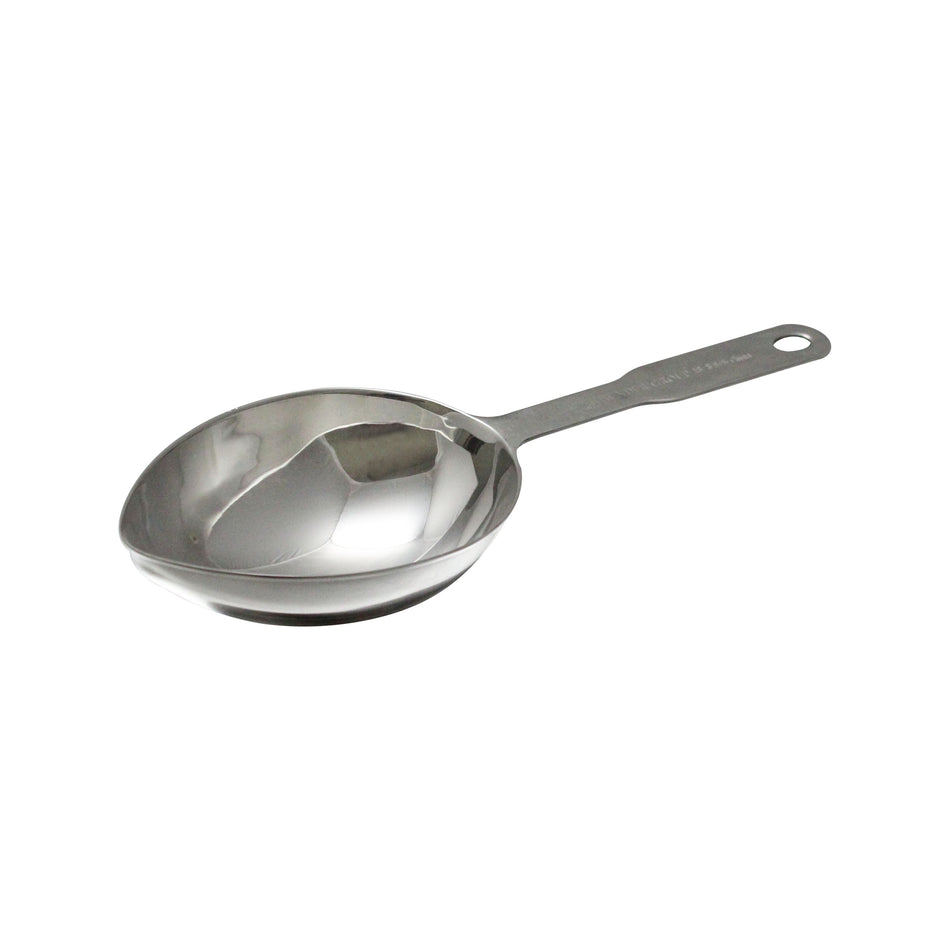 1 Cup, 11" Length, Heavy-Duty Oval Measuring Scoop, Stainless Steel