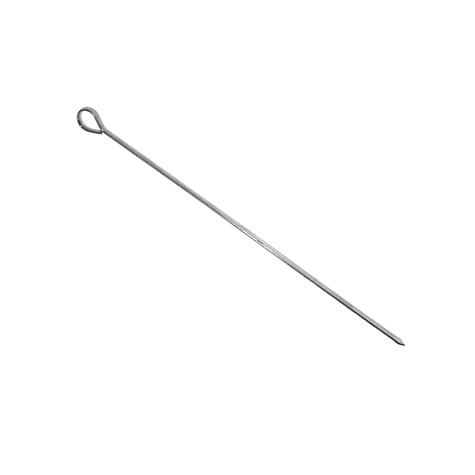 12 Pack 12" Length, Skewer, Stainless Steel, Tear Drop Hoop Handle, Dishwasher Safe