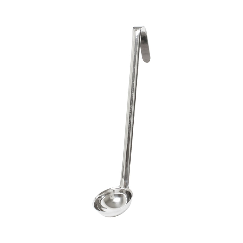 Thunder Group SLOL004 3 Oz Ladle One-piece Construction Hooked Handle Stainless Steel