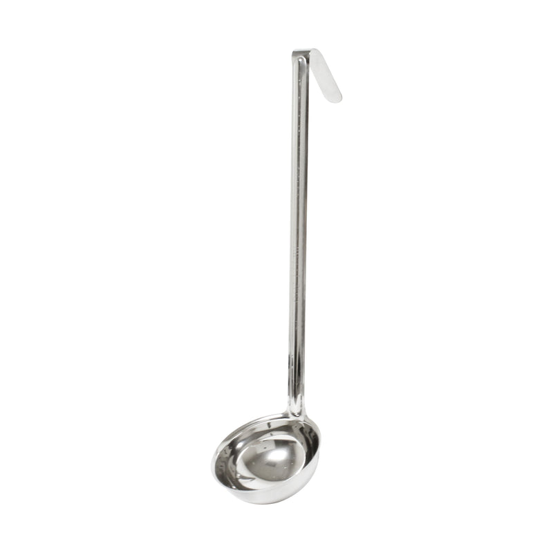 Thunder Group SLOL006 6 Oz Ladle One-piece Construction Hooked Handle Stainless Steel