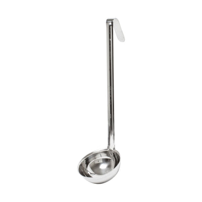 Thunder Group SLOL007 8 Oz Ladle One-piece Construction Hooked Handle Stainless Steel