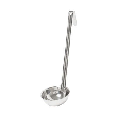 Thunder Group SLOL007H 10 Oz Ladle One-piece Construction Hooked Handle Stainless Steel
