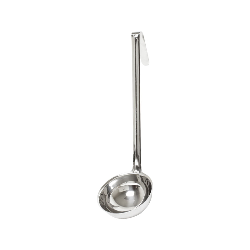 Thunder Group SLOL008 12 Oz Ladle Stainless Steel One-piece Construction Hooked Handle