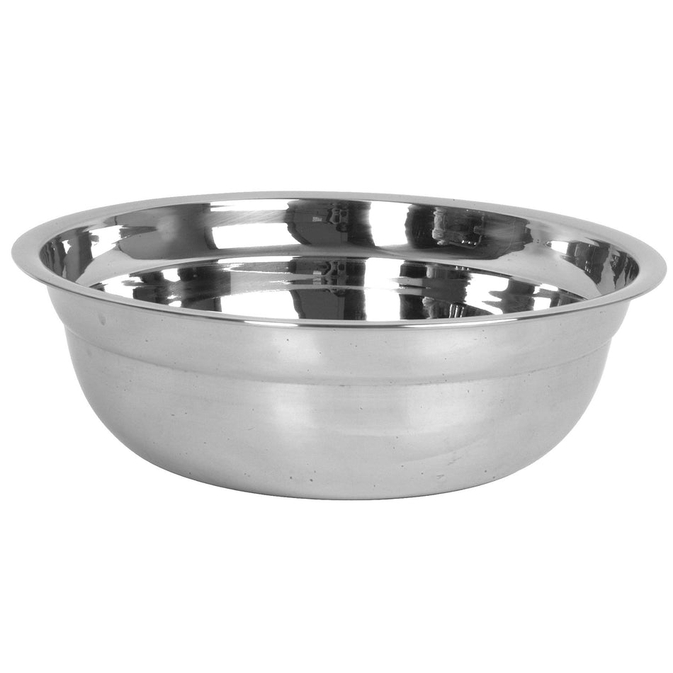 23" Diameter x 6-7/8" Height, Polar Basin, Stainless Steel, 0.5mm Thickness, Contoured neck and lip, Heavy-Duty, Dent-Resistant, Made in Korea