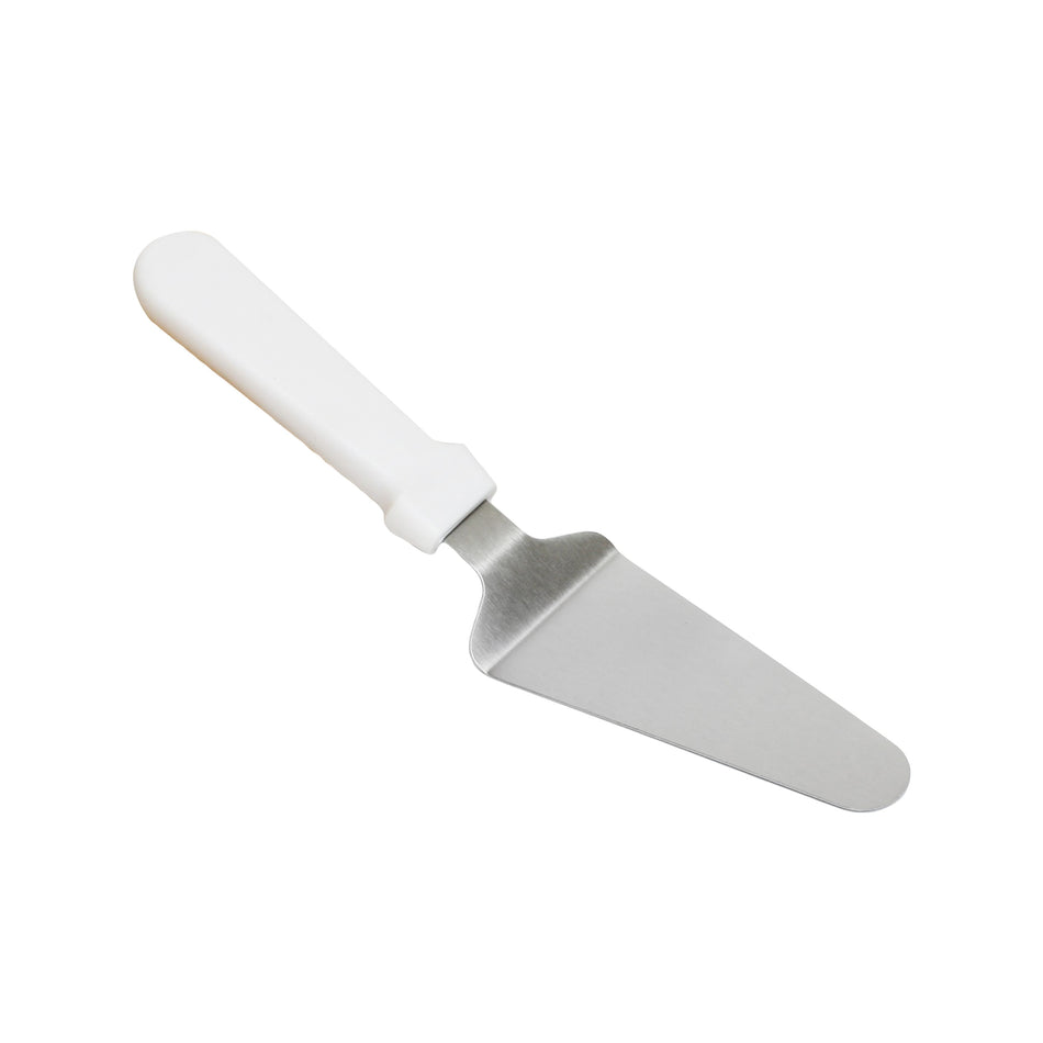 2-1/2" x 4-3/4" Pie Server, Stainless Steel Blade with White Plastic Handle
