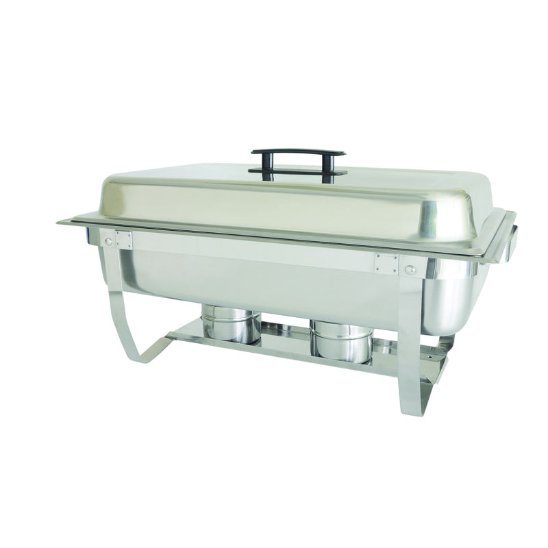 Thunder Group SLRCF001F 8 Quart Chafer Canned Heat Stainless Steel with Foldable Stand