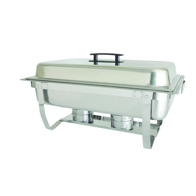 Thunder Group SLRCF001F 8 Quart Chafer Canned Heat Stainless Steel with Foldable Stand