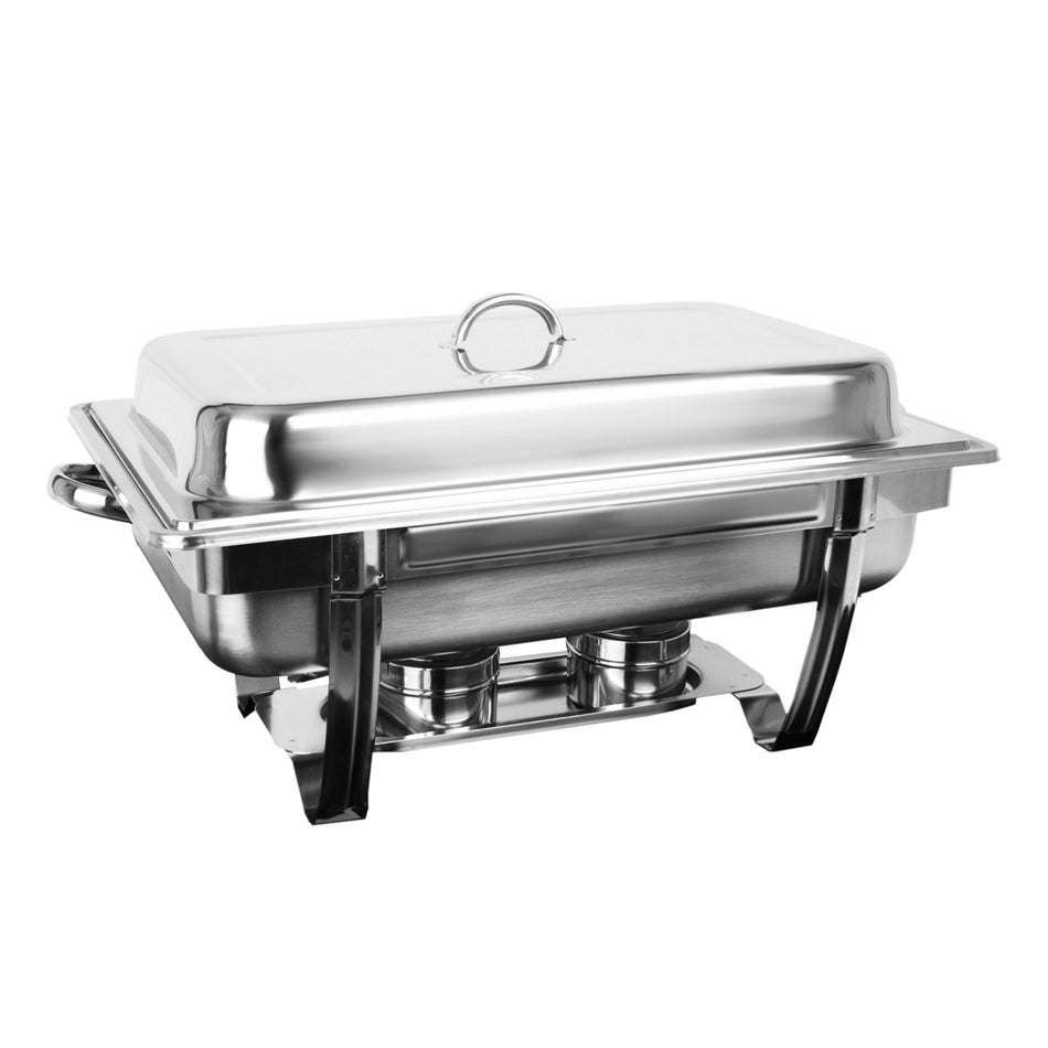 Thunder Group SLRCF0833BT 8 Quart Chafer Dripess Water Pan Lift-off Lid Stainless Steel
