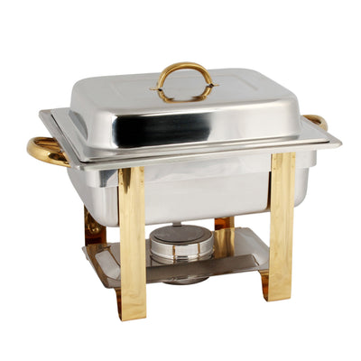 Thunder Group SLRCF0834GH 4 Quart Chafer Dripless Water Pan Stainless Steel