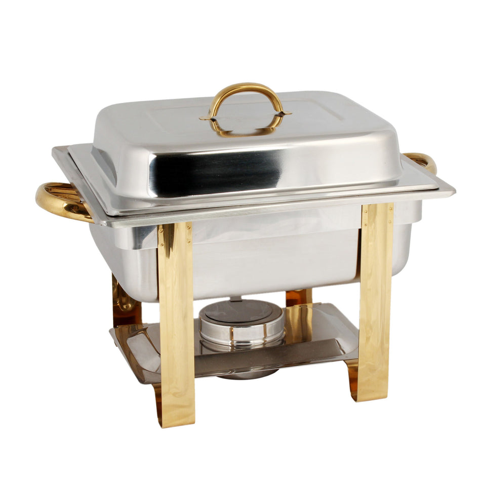 Thunder Group SLRCF0834GH 4 Quart Chafer Dripless Water Pan Stainless Steel