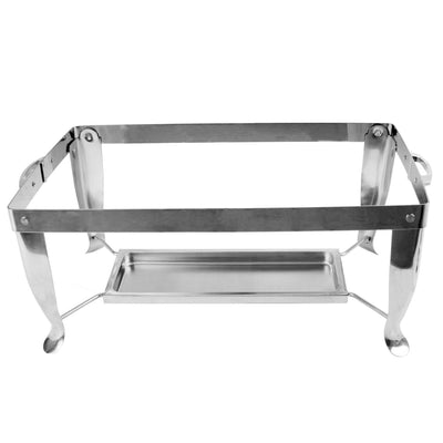 Thunder Group SLRCF114 23 Inch Foldable Chafer Frame and Fuel Plate Stainless Steel