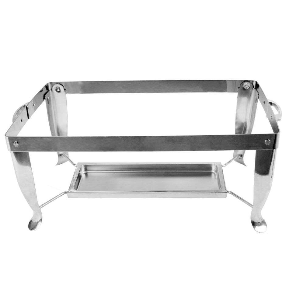 Thunder Group SLRCF114 23 Inch Foldable Chafer Frame and Fuel Plate Stainless Steel