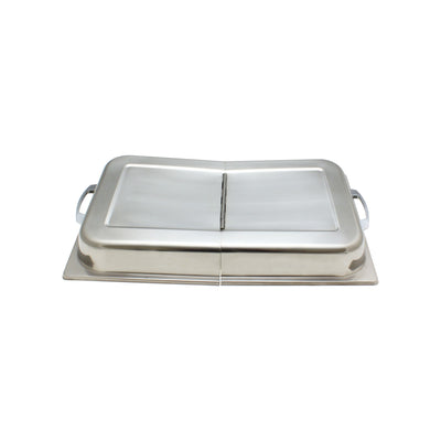 Thunder Group SLRCF7100 8 Qt Hinged Dome Cover Stainless Steel Rectangular