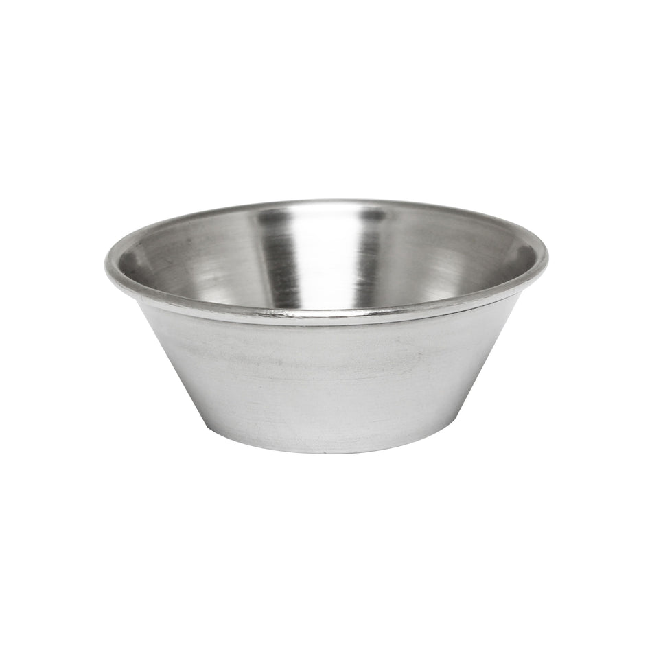 1-1/2 oz, 2-3/8" Diameter x 1" Height, Sauce Cup, Stainless Steel