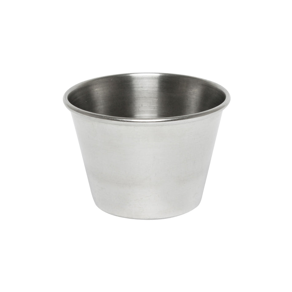 Stainless Steel Sauce Cups – 2-1/2 oz Capacity, 2-1/3″ Diameter × 1-4/7″ Height | Reusable Condiment & Dipping Bowls