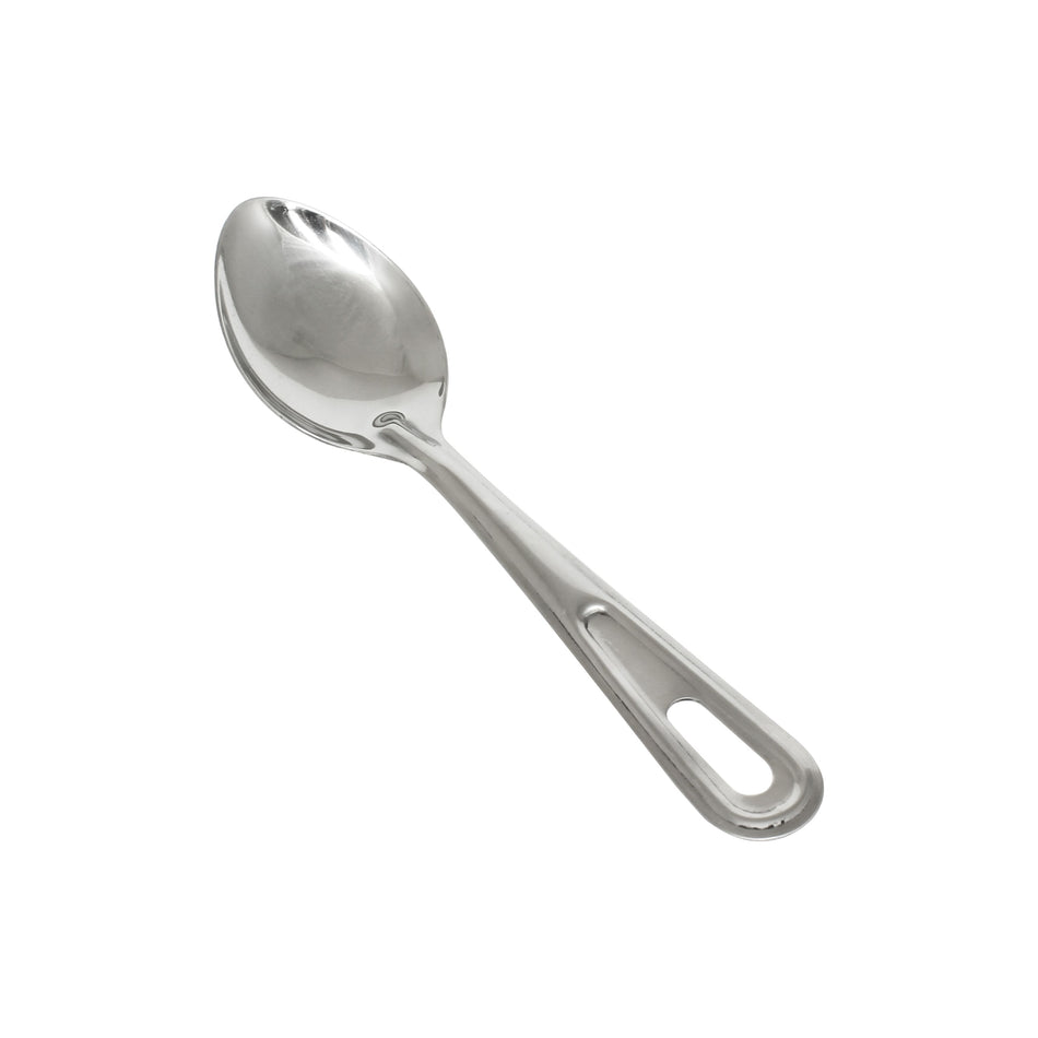 4-1/8" x 2-5/8", 7-1/4" Handle, Solid Basting Spoon with 1-1/2" x 1/2" Hanging Slot, Stainless Steel, 1.2 mm Thickness, Heavy-Duty
