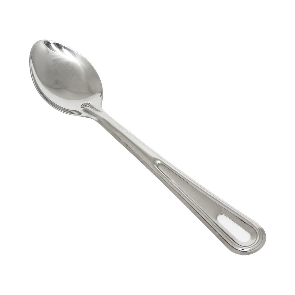 4-1/8" x 2-5/8", 10-3/4" Handle, Solid Basting Spoon with 1-1/2" x 1/2" Hanging Slot, Stainless Steel, 1.2 mm Thickness, Heavy-Duty