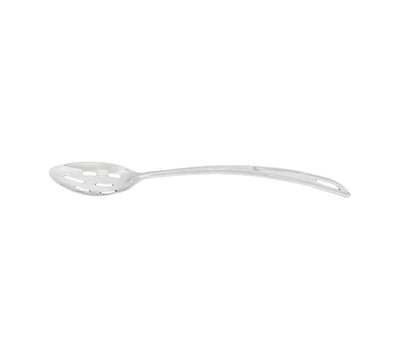 Thunder Group SLSBA412 11 Inch Slotted Basting Spoon with Curved Handle Stainless Steel