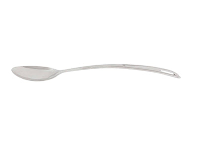 Thunder Group SLSBA611 15 Inch Solid Basting Spoon with Curved Handle Stainless Steel