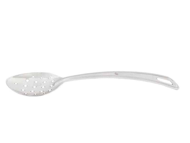 Thunder Group SLSBA613 15 Inch Perforated Basting Spoon with Curved Handle Stainless Steel