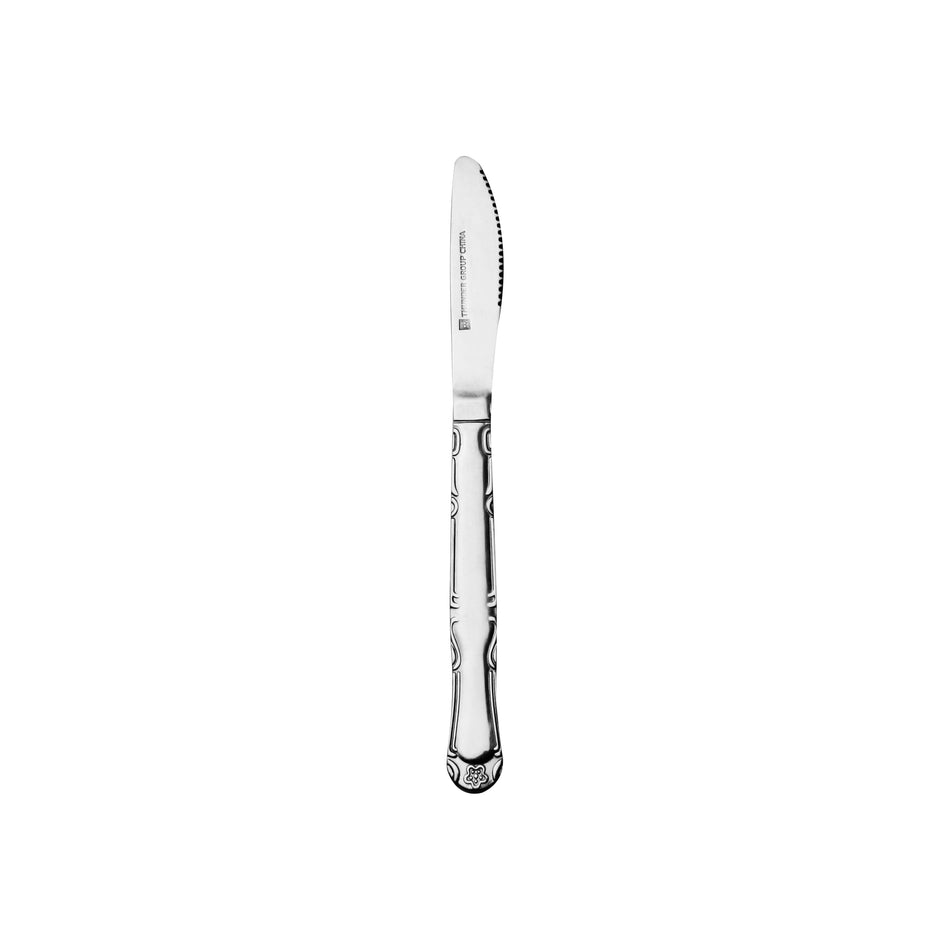 12 Pack Sunflower Dinner Knife, Stainless Steel, Bright Finish, Dishwasher Safe