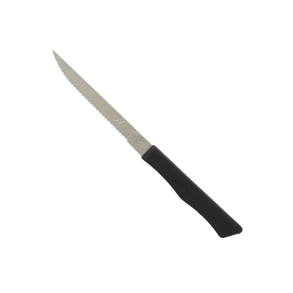 12 Pack 4-1/4" Blade, 7-5/8" Overall Length x 1/2" Overall Width, Steak Knife, Stainless Steel with Plastic Handle