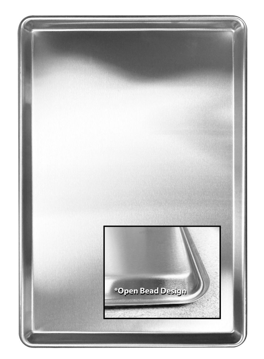18" x 26" Full Size Sheet Pan, Stainless Steel 18/8, 20 Gauge, Dishwasher Safe, Oven Safe, NSF