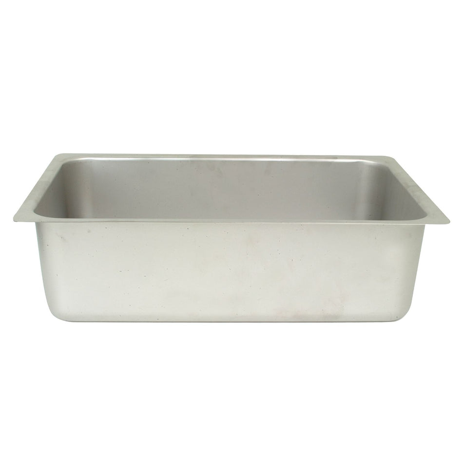 25 qt, 21" x 13" x 6", Spillage Pan, Stainless Steel, 0.7mm Thickness
