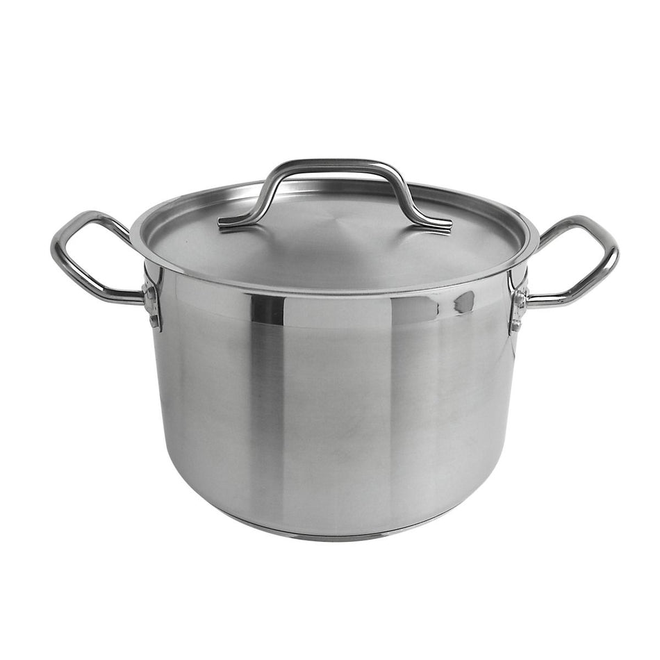 Thunder Group SLSPS4008 8 Quarts Stainless Steel Stock Pot with Lid