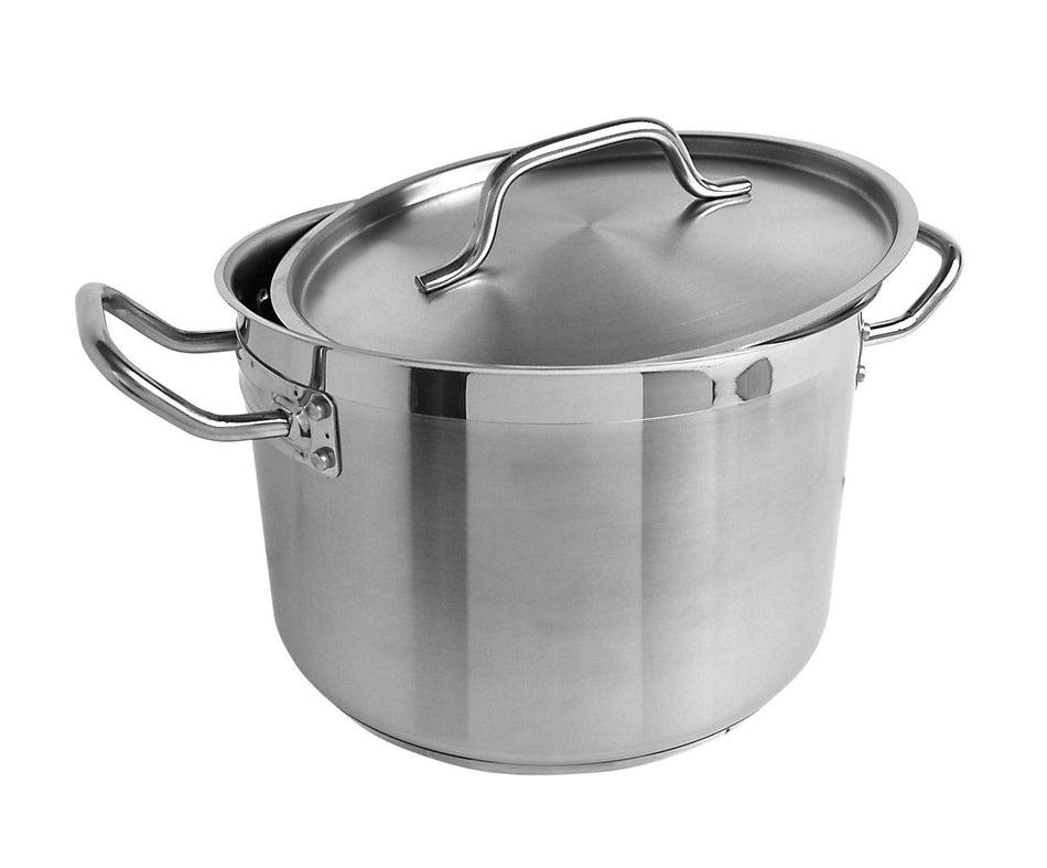 Thunder Group SLSPS4008 8 Quarts Stainless Steel Stock Pot with Lid