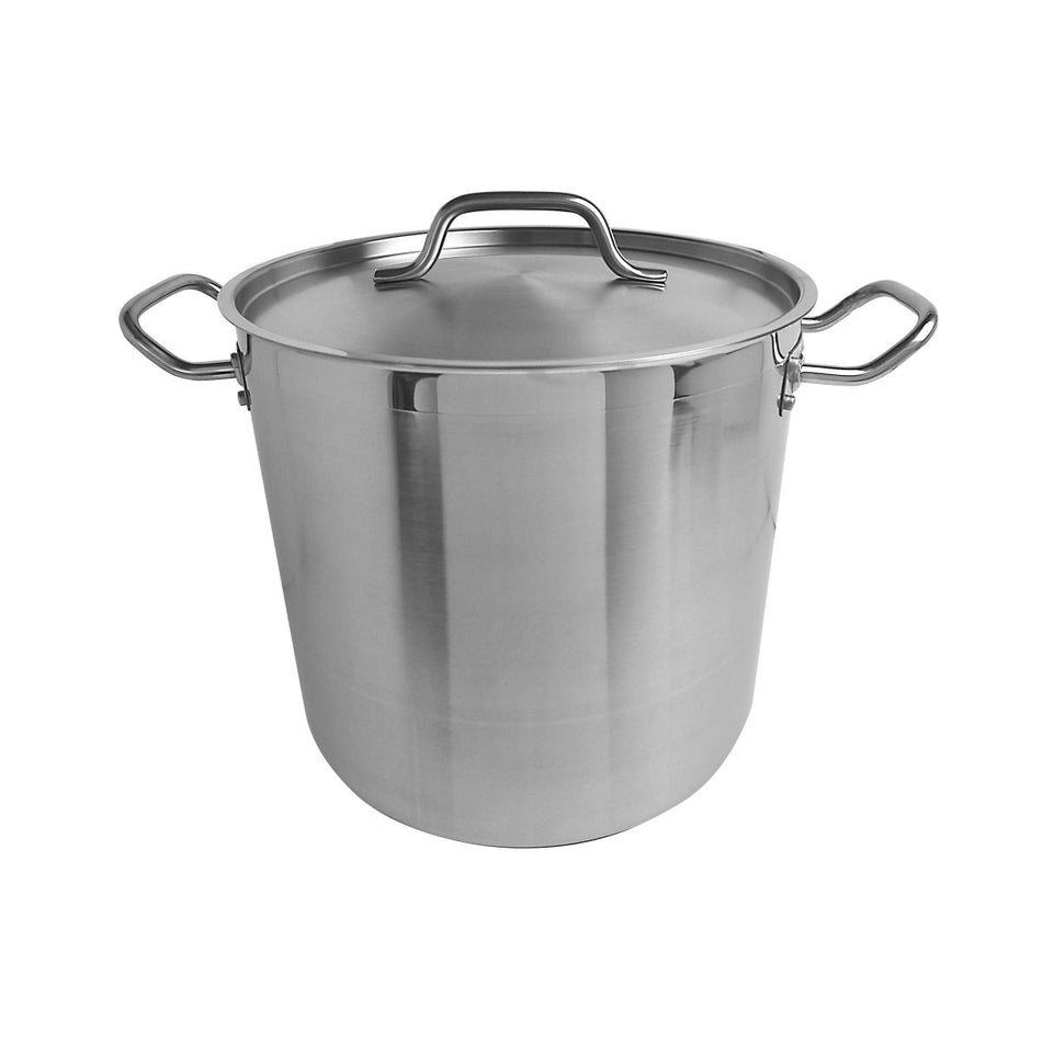 Thunder Group SLSPS4016 16 Quarts Stock Pot with Lid Stainless Steel
